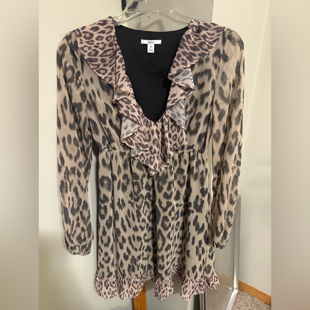 Bar III Leopard Print Mini Dress